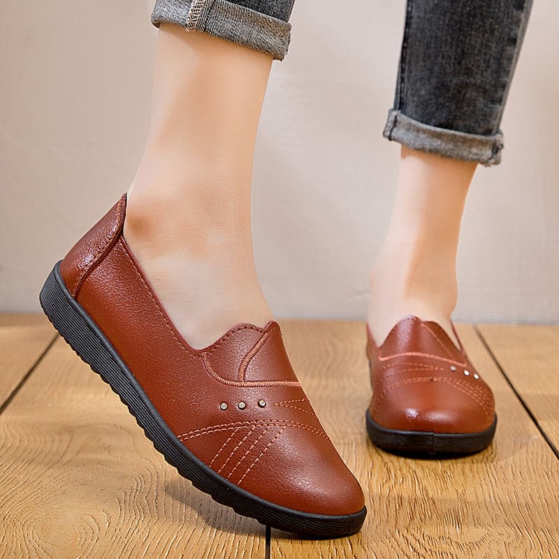 Zapatos mamá cómodos de cuero suave