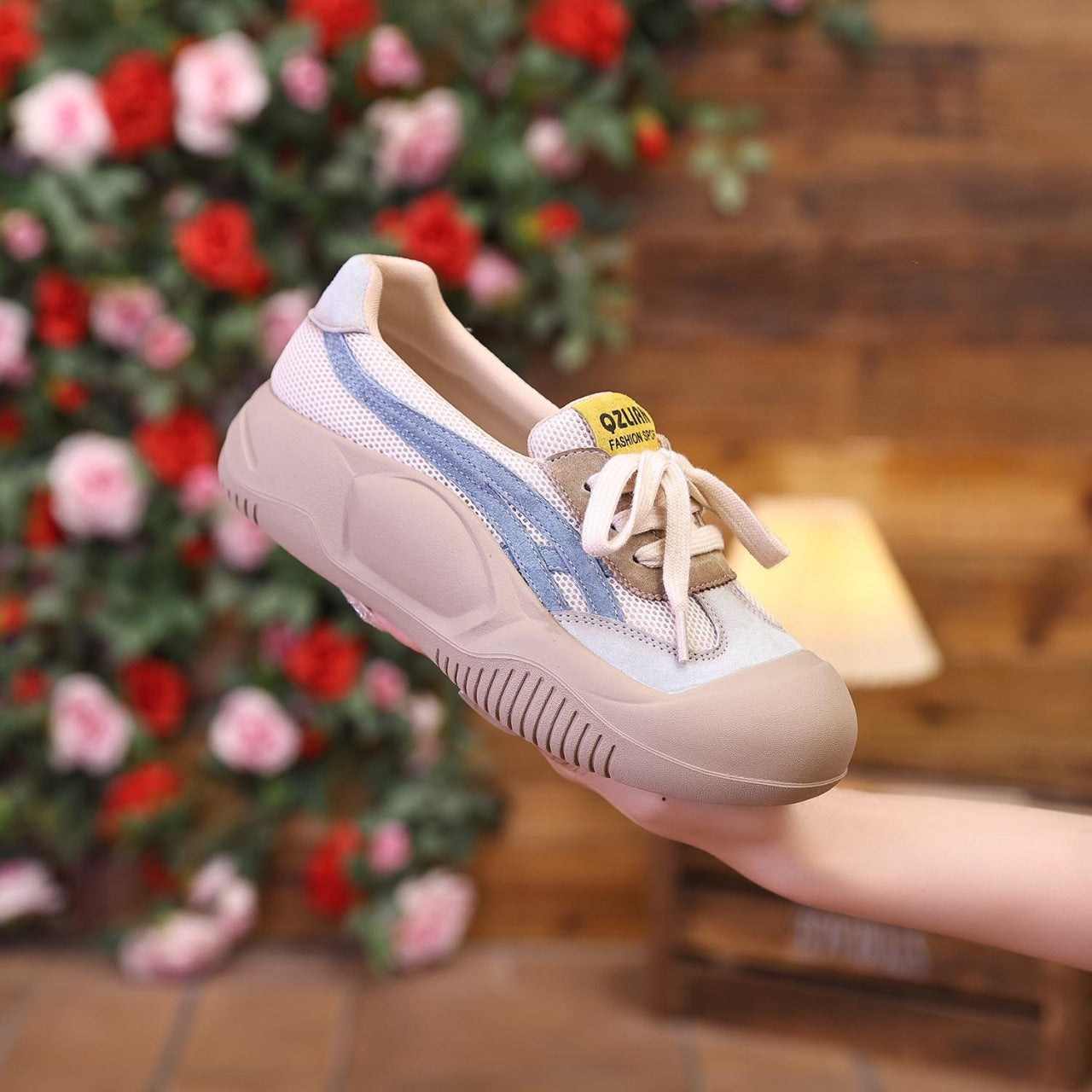 Zapatos de suela suave transpirable de malla