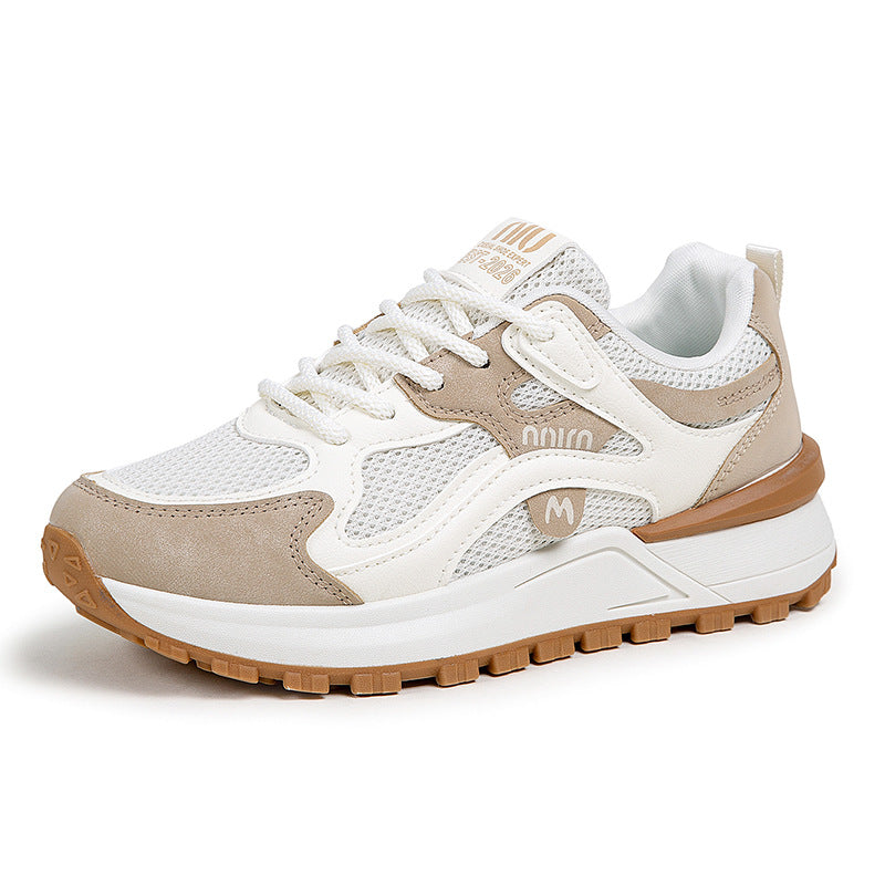 Zapatillas de malla con suela gruesa