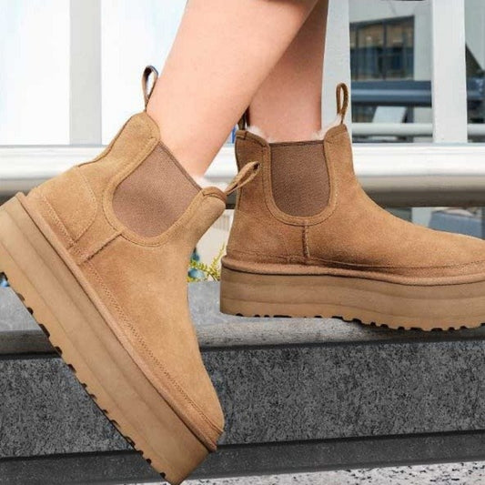 botas de nieve chelsea de talla grande