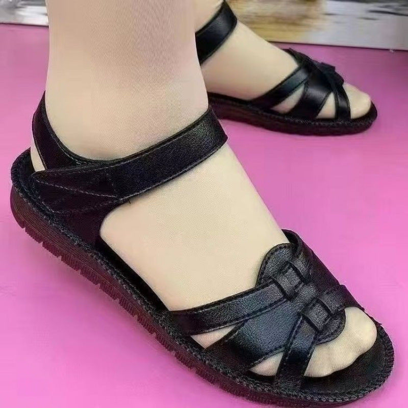 Nuevos zapatos de madre de piel de vaca