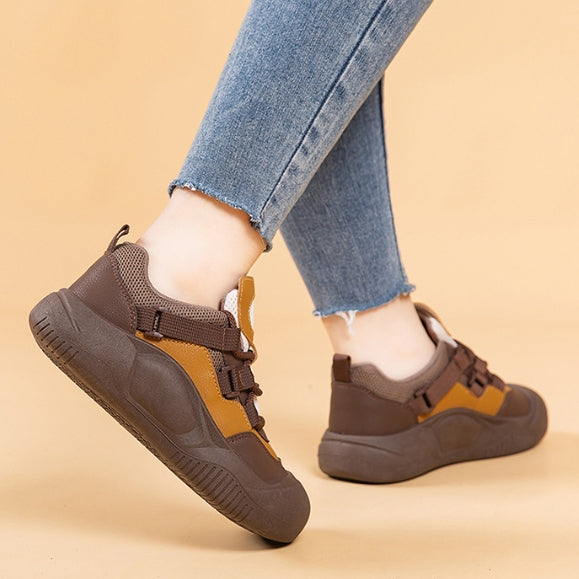 Zapatillas casuales versátiles de suela gruesa