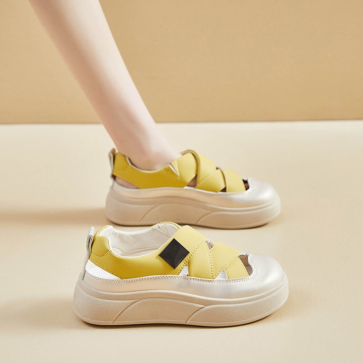 Zapatillas deportivas de piel transpirables que mejoran la altura