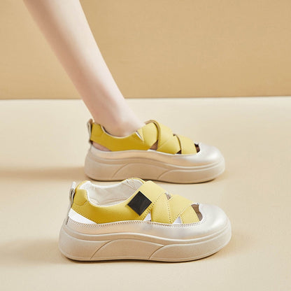 Zapatillas deportivas de piel transpirables que mejoran la altura