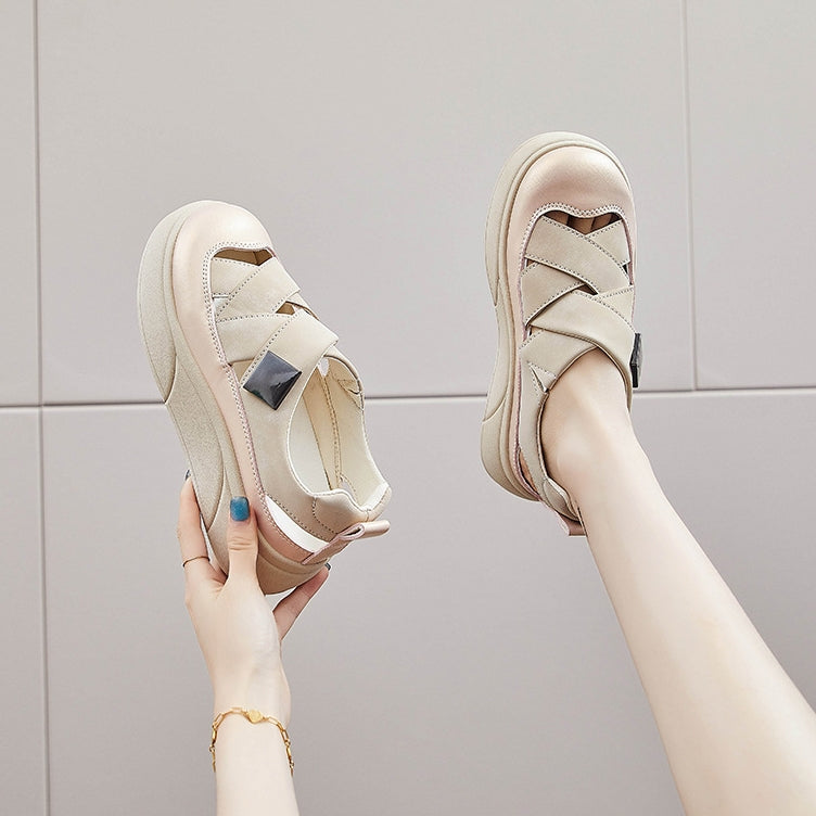 Zapatillas deportivas de piel transpirables que mejoran la altura