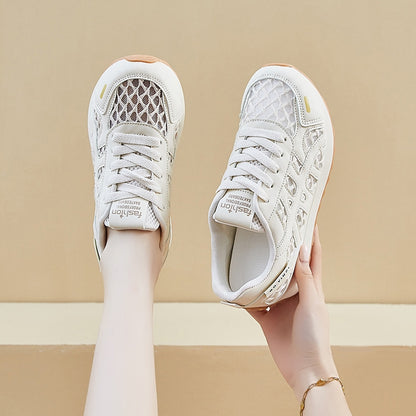 Zapatillas deportivas casuales de suela gruesa de malla (XF822)