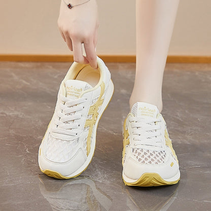 Zapatillas deportivas casuales de suela gruesa de malla (XF822)