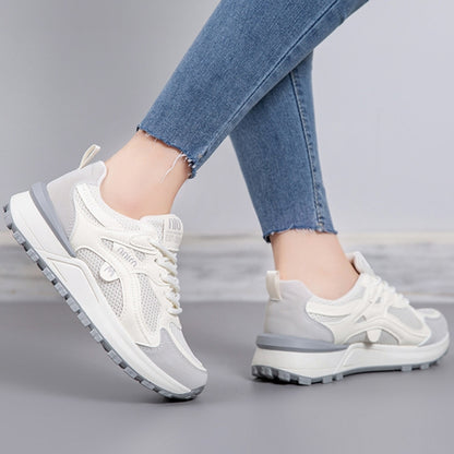 Zapatillas de malla con suela gruesa