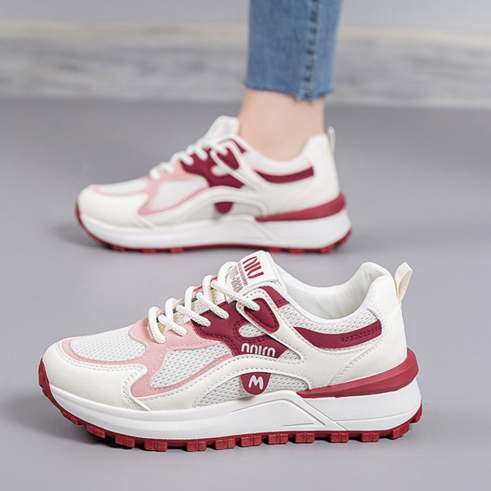 Zapatillas de malla con suela gruesa