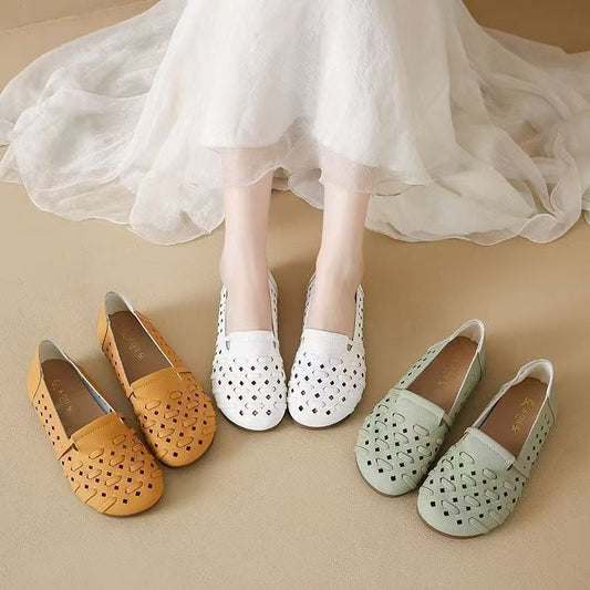 Mocasines huecos de suela blanda