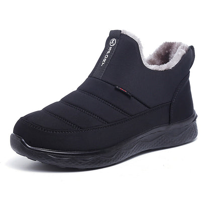 Botines casuales forrados con vellón y engrosados