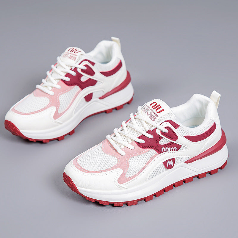 Zapatillas de malla con suela gruesa