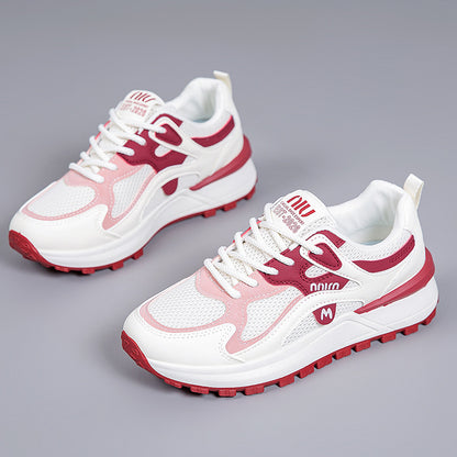 Zapatillas de malla con suela gruesa