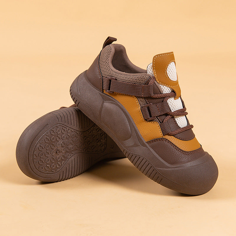 Zapatillas casuales versátiles de suela gruesa