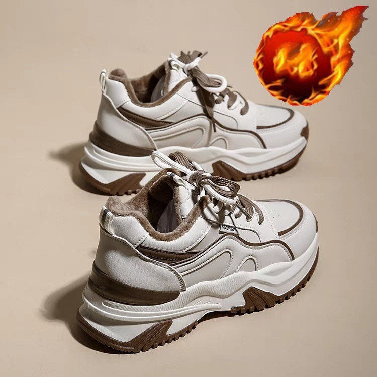 Zapatillas de suela gruesa + Estilos de invierno