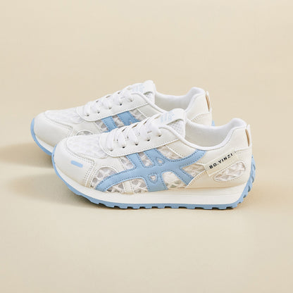 Zapatillas deportivas casuales de suela gruesa de malla (XF822)