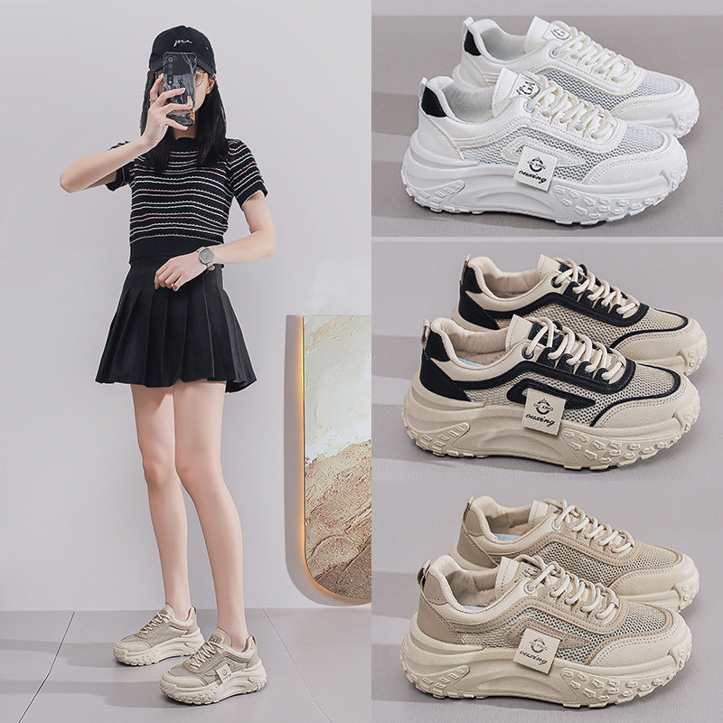 Zapatillas deportivas de suela gruesa para mujeres 2025