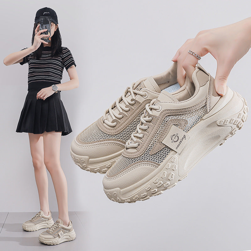 Zapatillas deportivas de suela gruesa para mujeres 2025