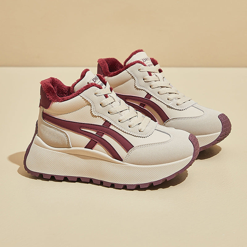Zapatillas casuales que realzan la altura-Disponibles en estilos gruesos de invierno