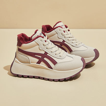Zapatillas casuales que realzan la altura-Disponibles en estilos gruesos de invierno