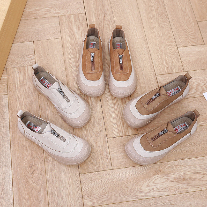 Zapatos ligeros de ante para mujer