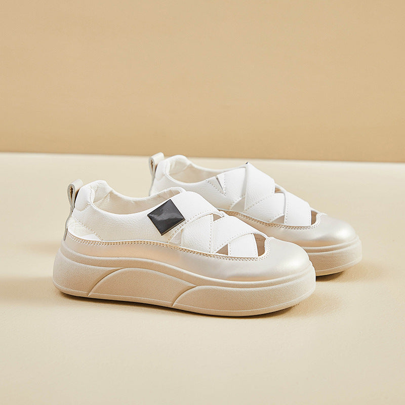 Zapatillas deportivas de piel transpirables que mejoran la altura