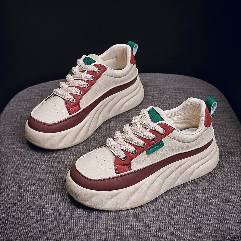 Zapatillas retro de color contrastante