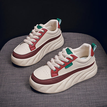 Zapatillas retro de color contrastante