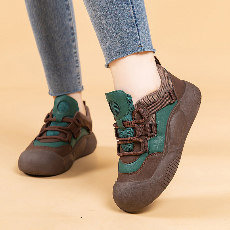 Zapatillas casuales versátiles de suela gruesa