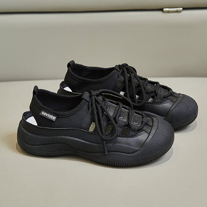 Zapatos planos huecos y transpirables