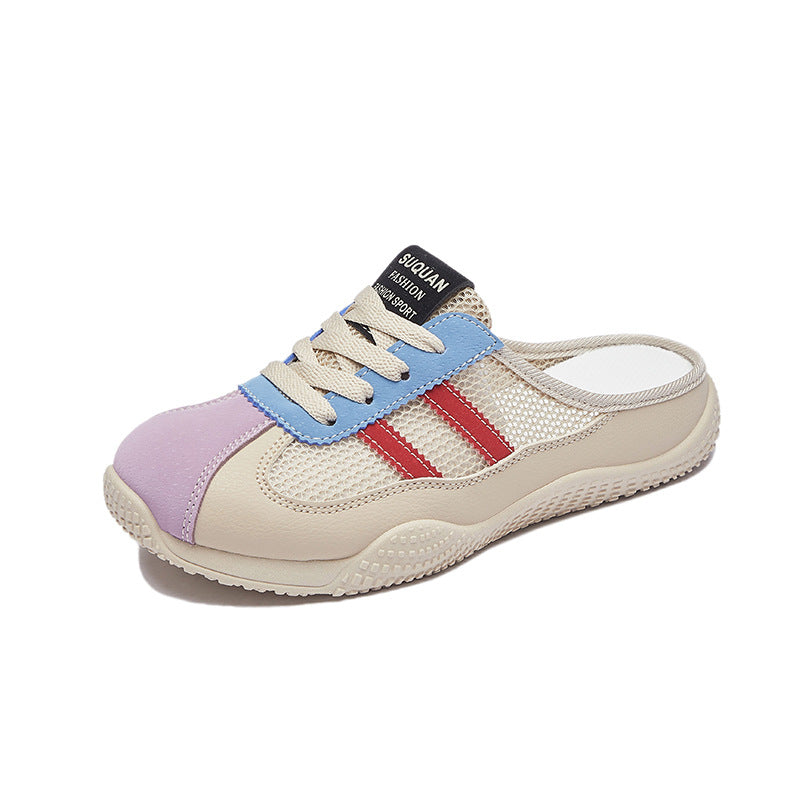 Pantuflas de verano de suela gruesa de malla