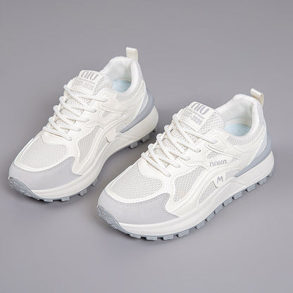 Zapatillas de malla con suela gruesa