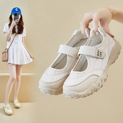 Zapatos casuales de malla con velcro