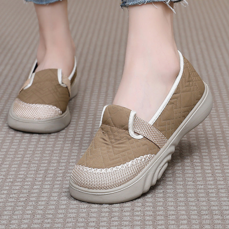 Zapatos de lino cómodos para mujer
