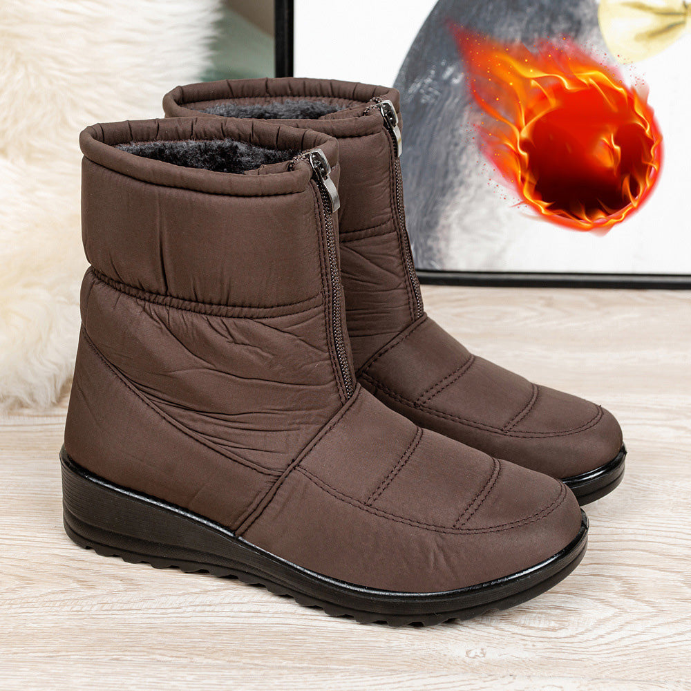 Botas altas de algodón impermeables para nieve