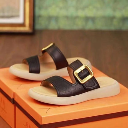 Sandalias vintage de piel suave