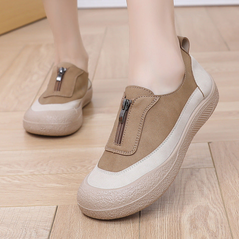 Zapatos ligeros de ante para mujer