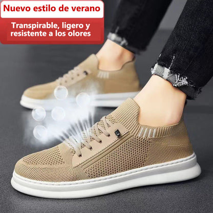 Zapatos casuales transpirables de suela blanda para hombre