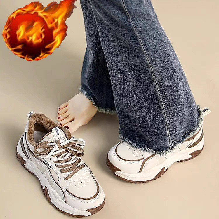 Zapatillas de suela gruesa + Estilos de invierno