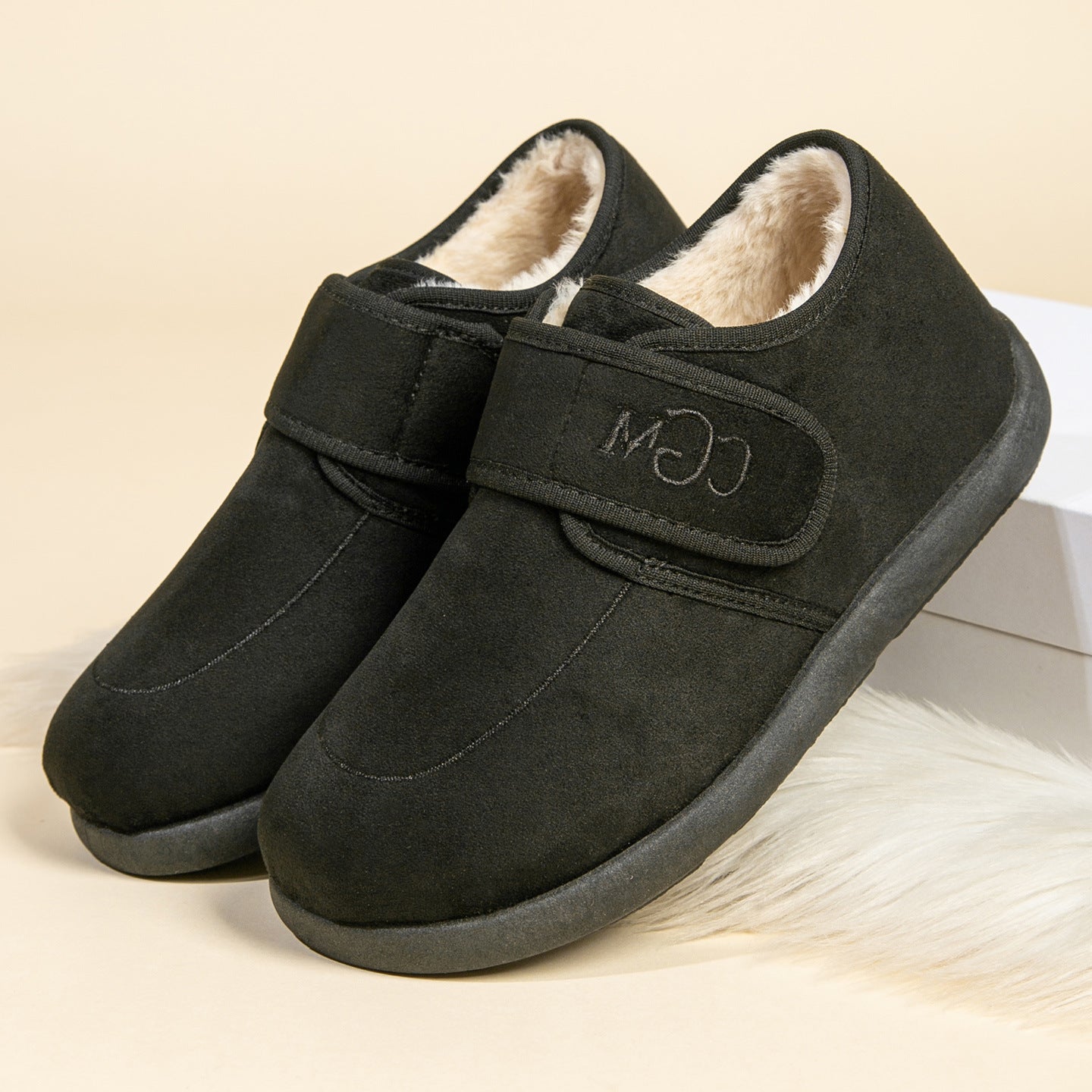 Zapatos retro de pelo para otoño/invierno