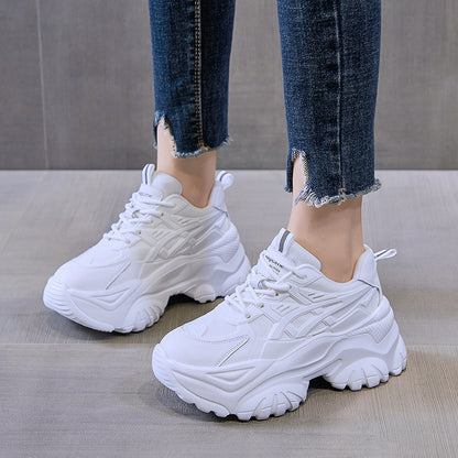 Zapatos casuales retro con aumento de altura