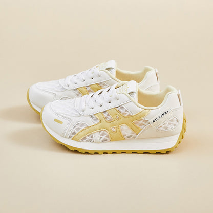 Zapatillas deportivas casuales de suela gruesa de malla (XF822)