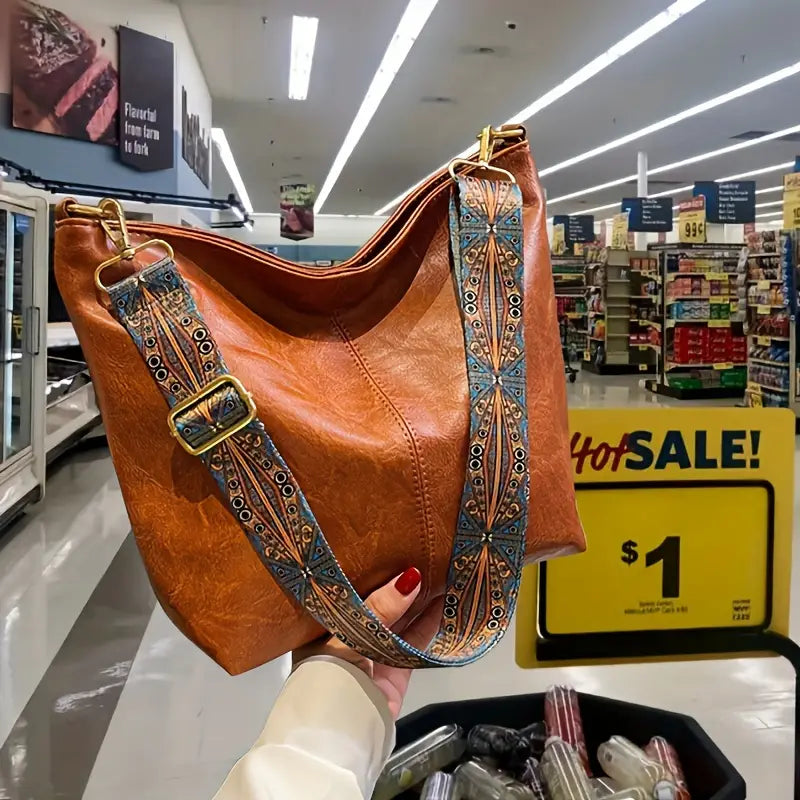 Bolso de correa geométrica ancha