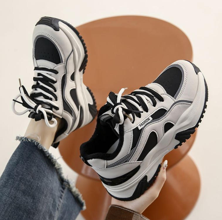 Zapatillas de suela gruesa + Estilos de invierno